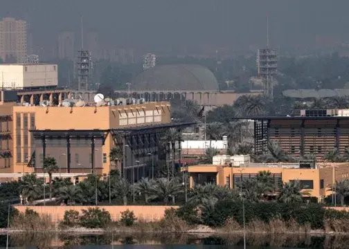 فعال شدن پدافند سفارت آمریکا در بغداد