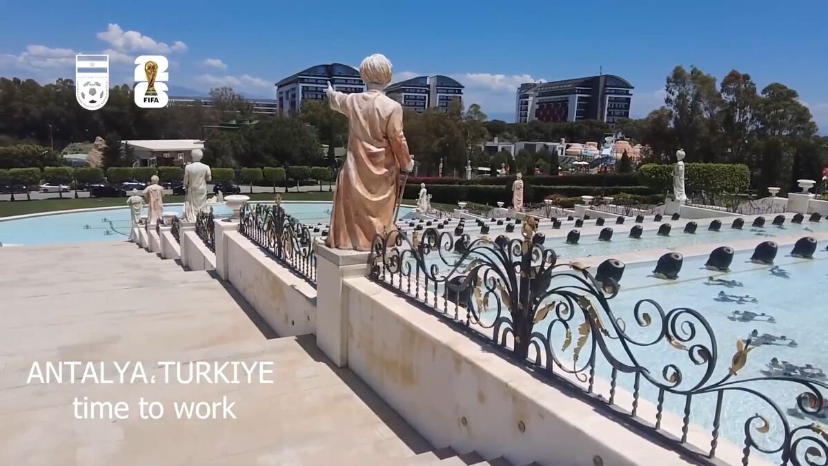 ویدیوی هتل محل اقامت تیم ملی در آنتالیا